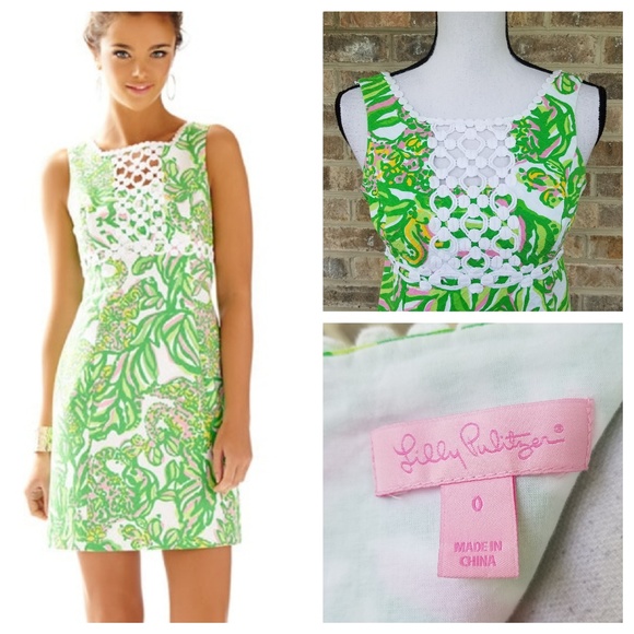 Lilly Pulitzer Dresses & Skirts - Lilly Pulitzer 0 Rosie Shift Seeing Pink Elephants